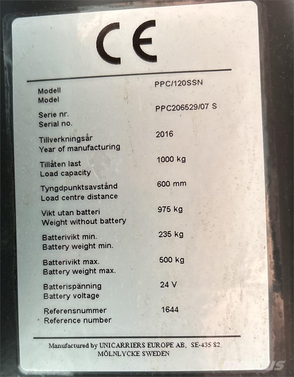 Atlet PPC120 Niskopodizni komisioni viličar