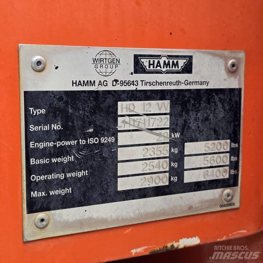 Hamm HD 12 VV Valjci sa dvojnim bubnjem