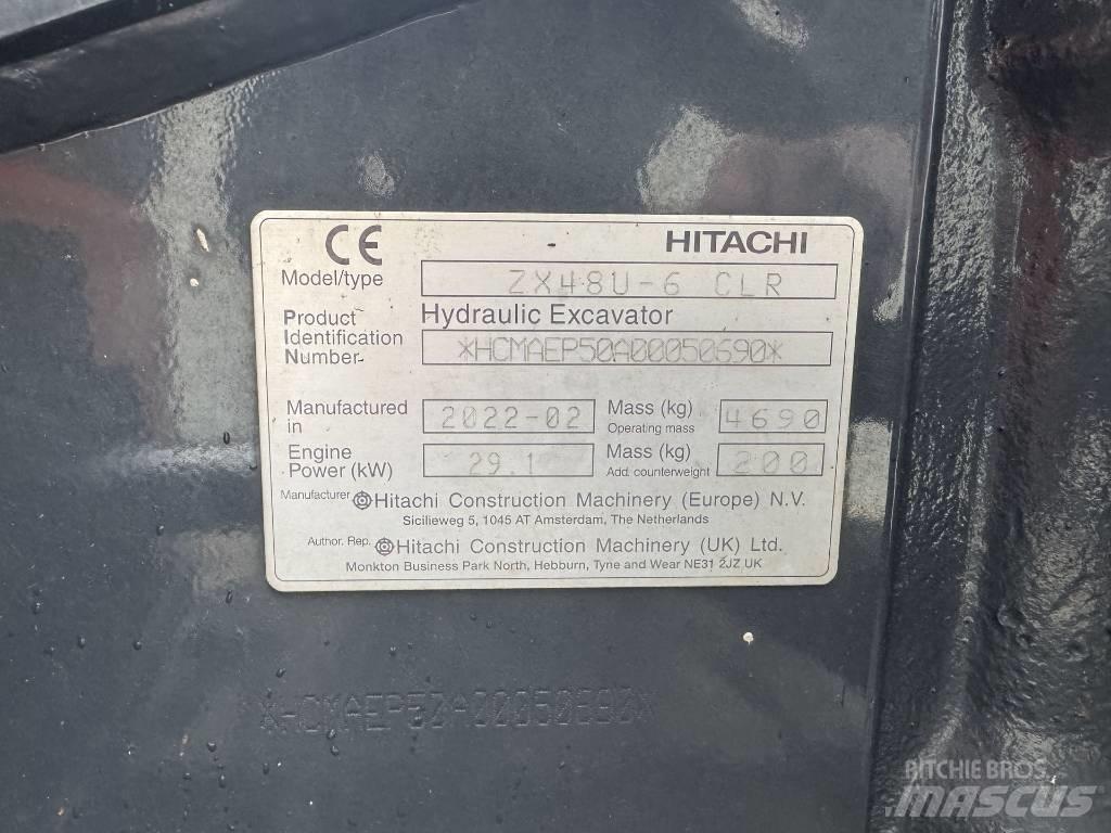Hitachi ZX 48 U-6 Mini bageri <7t
