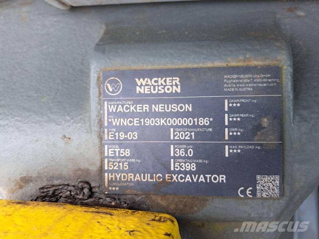 Wacker Neuson ET58 Bageri gusjeničari