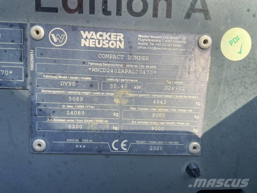 Wacker Neuson DV 90 Demperi za gradilišta