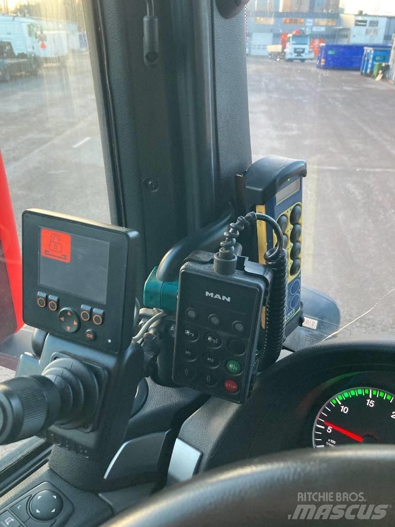 MAN TGS 26.460 LL Rol kiper kamioni s kukama za dizanje