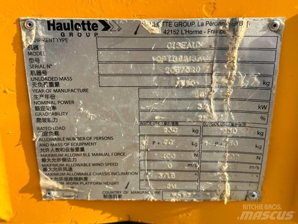 Haulotte OPTIMUM 8 Škaraste platforme