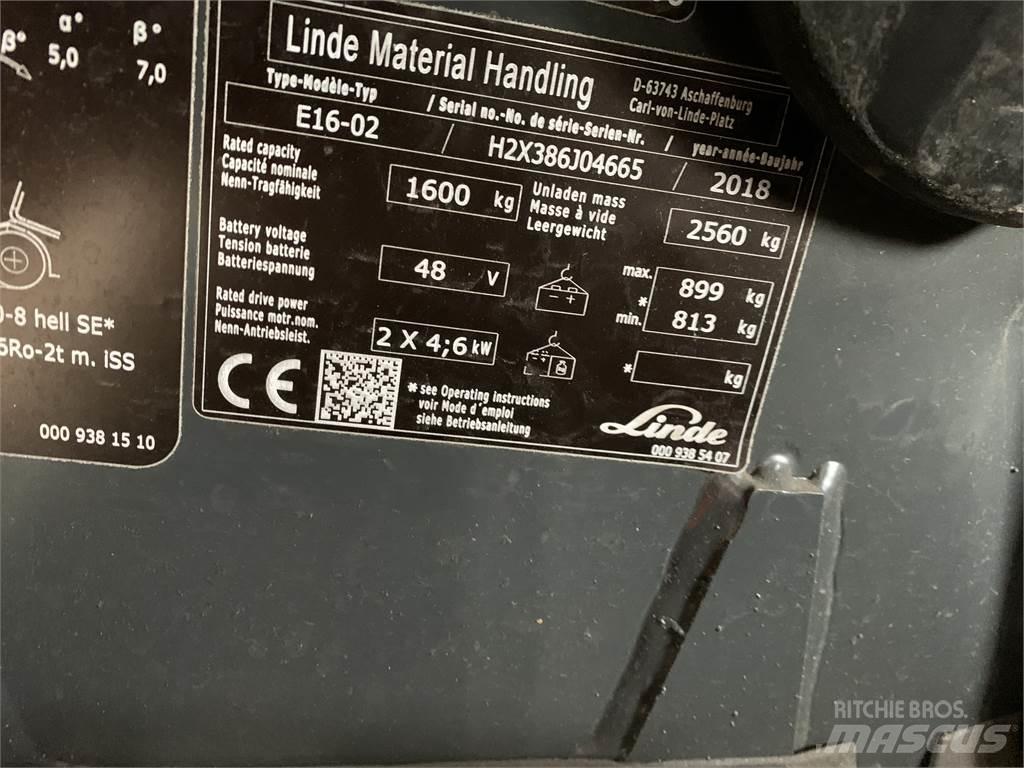 Linde E16 Električni viličari