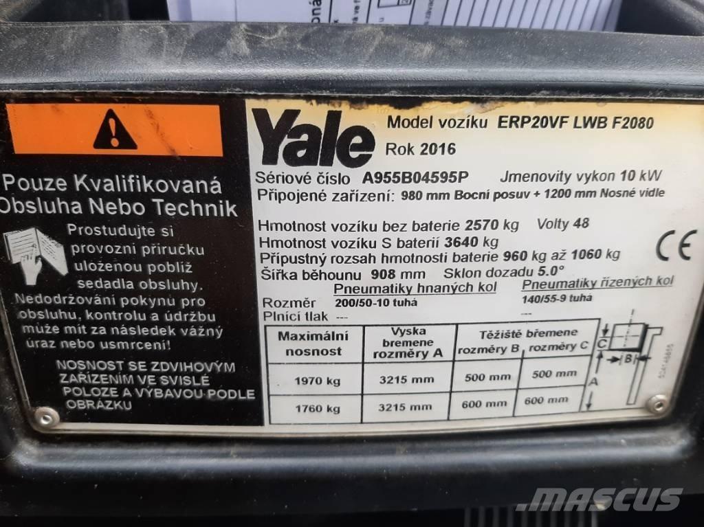 Yale ERP20VF LWB Električni viličari