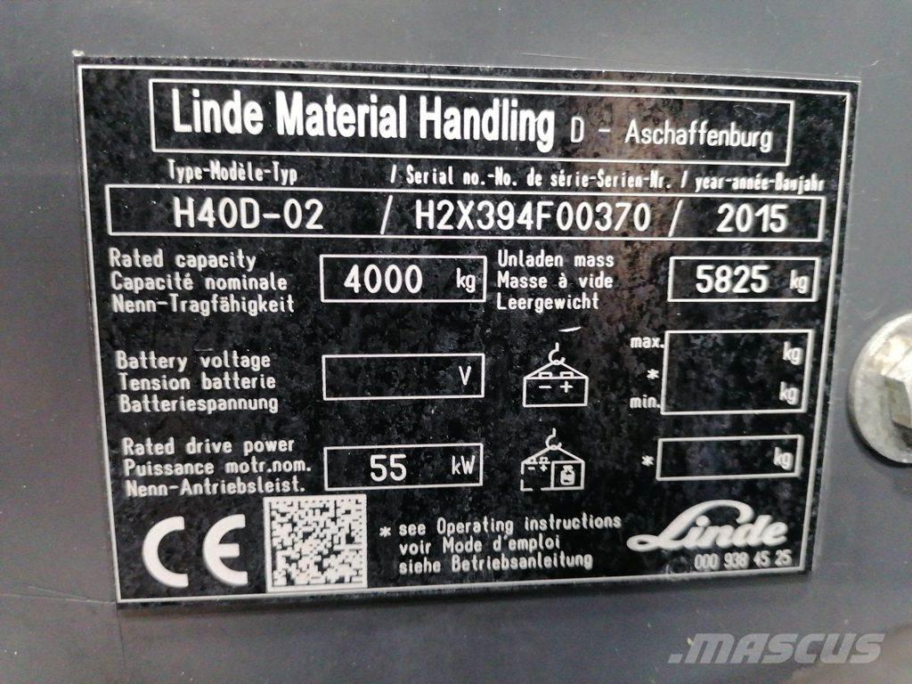 Linde H40D-02 Dizelski viličari
