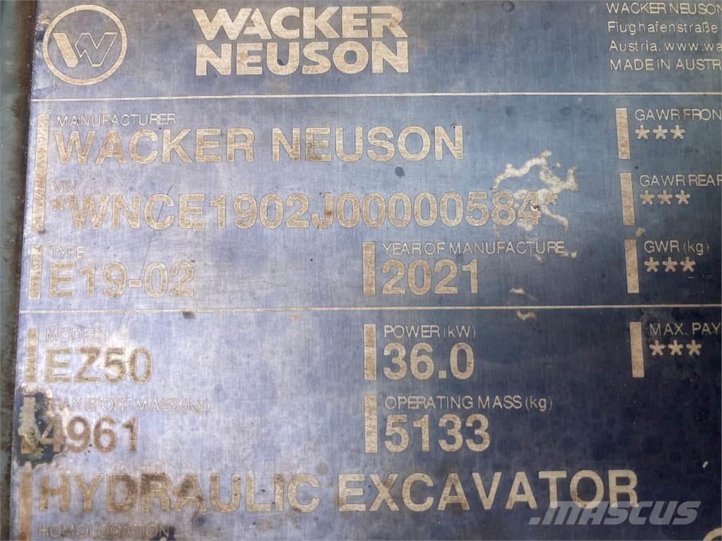 Wacker Neuson EZ50 Mini bageri <7t