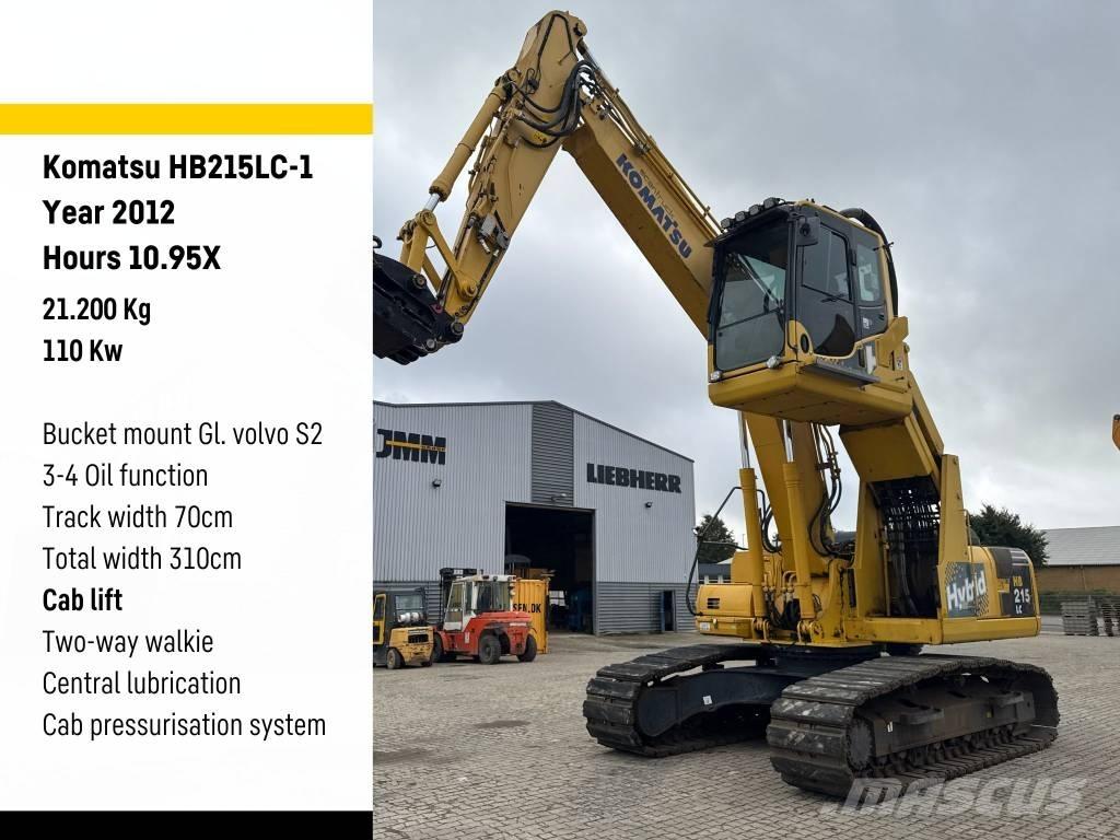 Komatsu HB215LC-1 Bageri za manipuliranje materijalom / otpadom