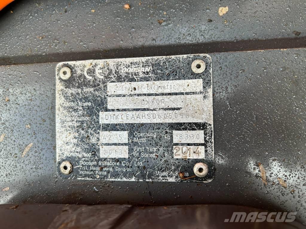 Doosan DX 80 R Midi bageri 7t – 12t