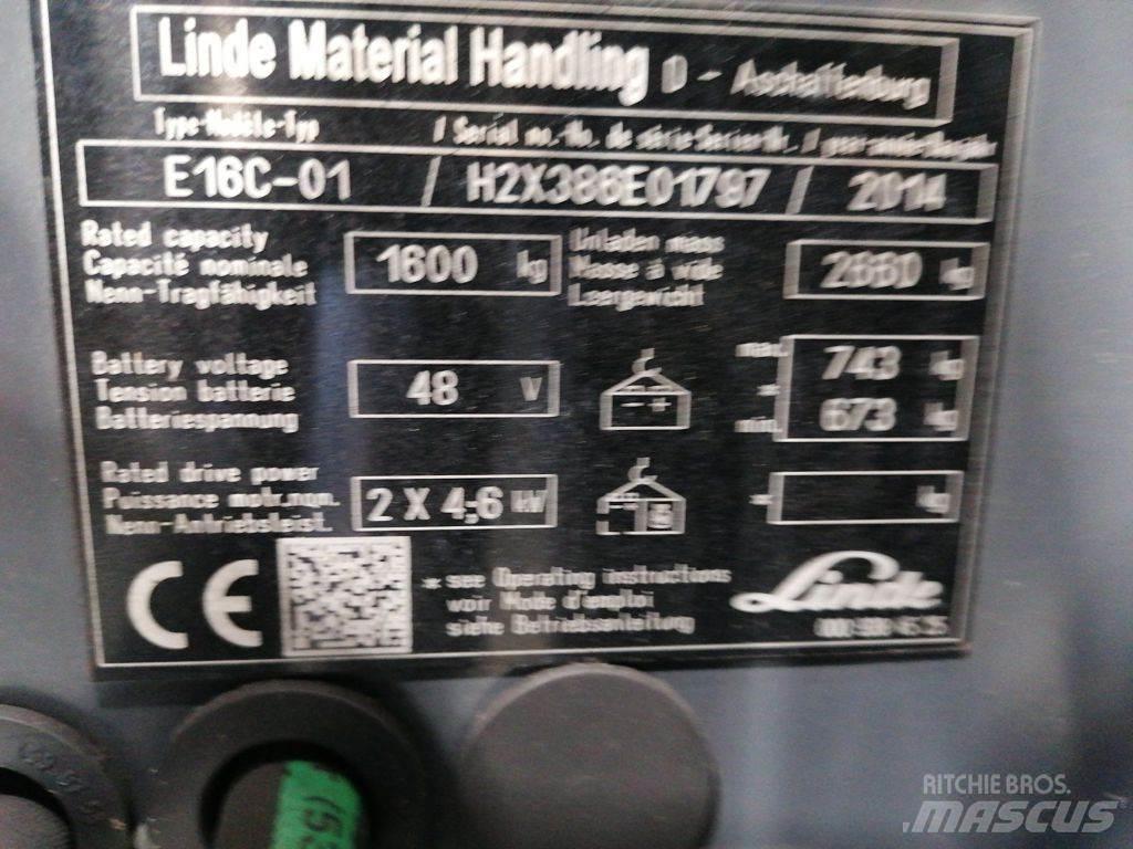 Linde E16C-01 Električni viličari