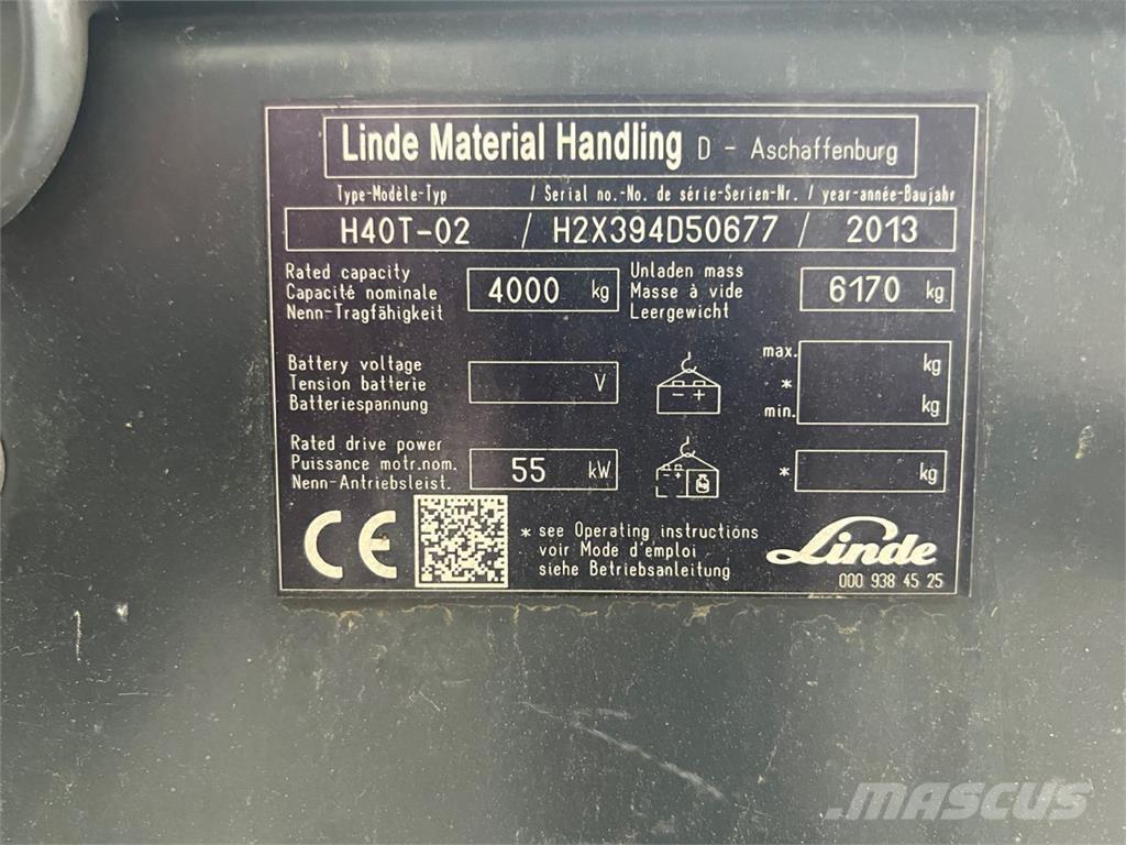 Linde H40T-02 Plinski viličari