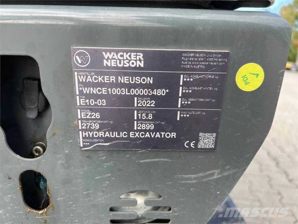 Wacker Neuson EZ26 Bageri gusjeničari