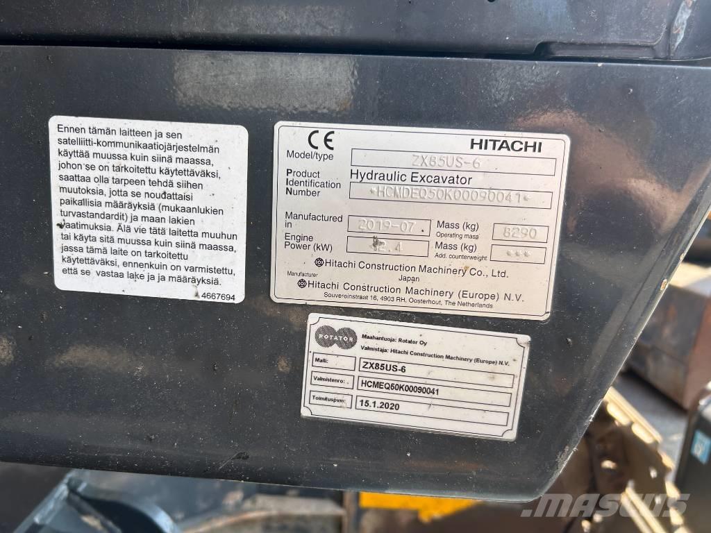 Hitachi ZX85US-6 BL Midi bageri 7t – 12t