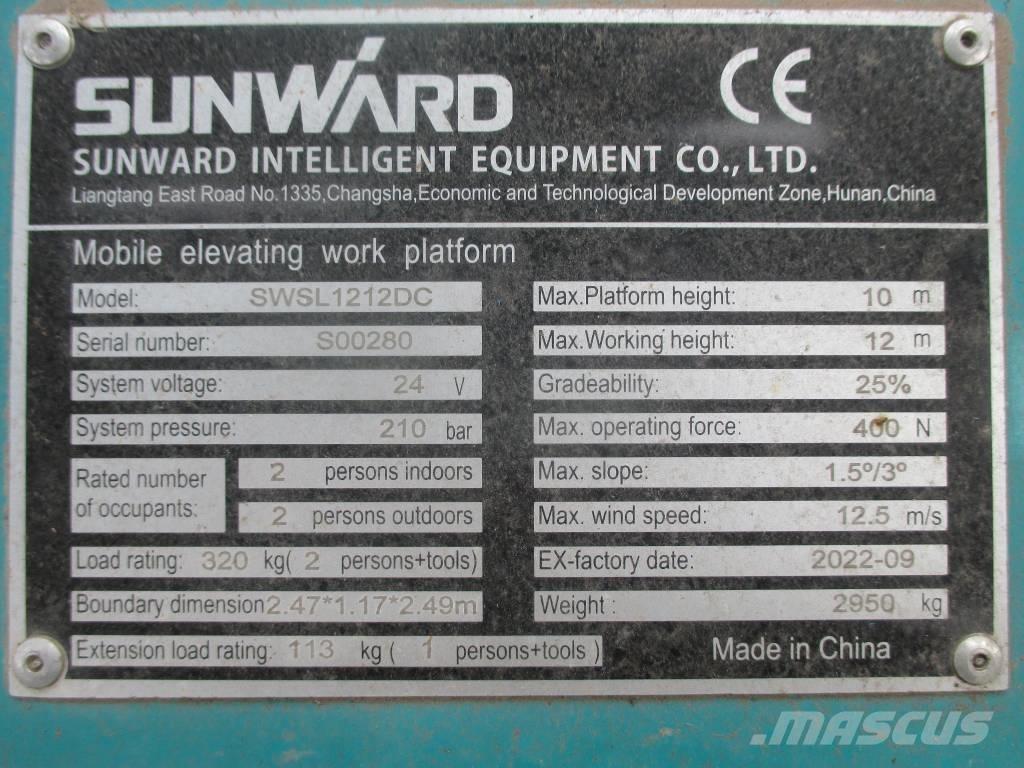 Sunward SWSL 1212 DC Škaraste platforme