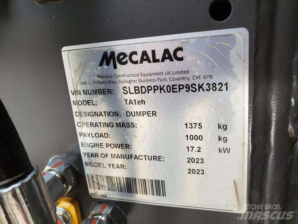 Mecalac TA1EH Demperi za gradilišta