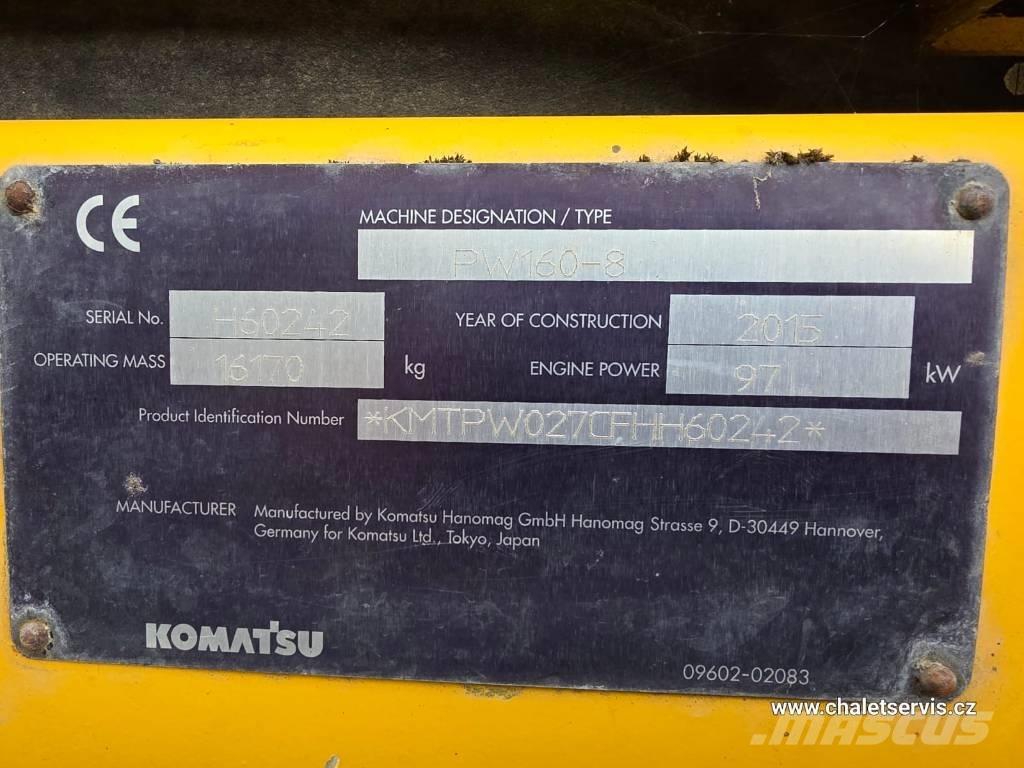 Komatsu PW 160 Bageri na kotačima