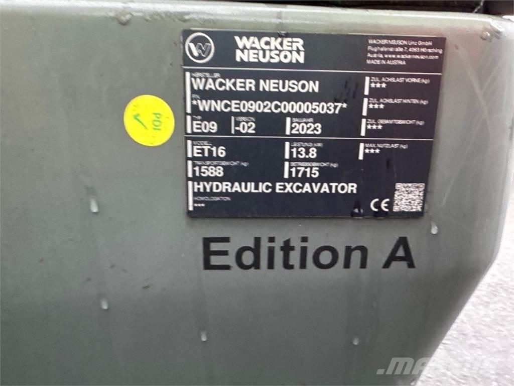 Wacker Neuson ET16 Bageri gusjeničari