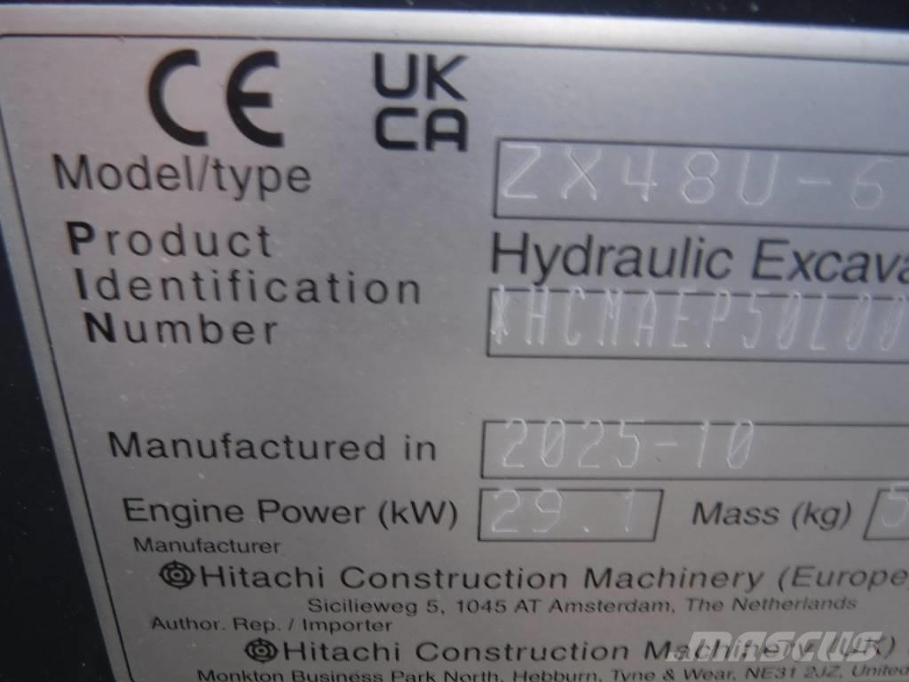 Hitachi ZX 48 U-6 Mini bageri <7t