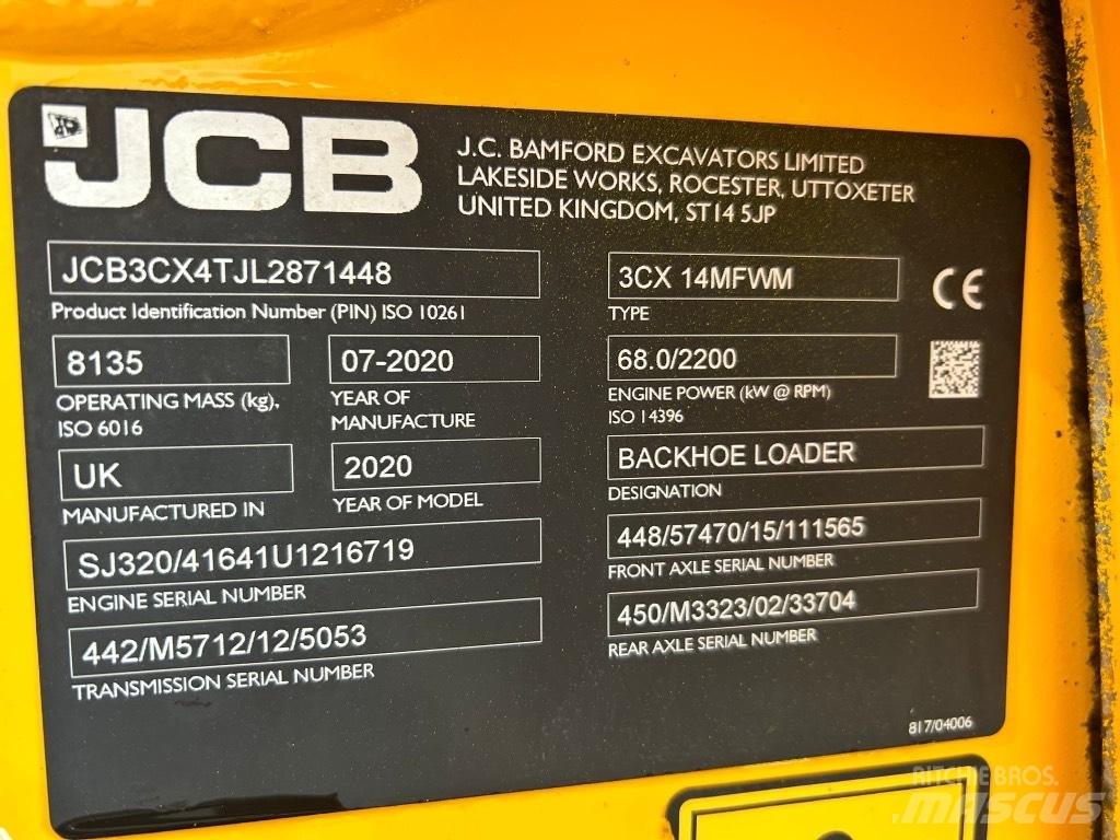 JCB 3CX Air Con Utovarni rovokopači