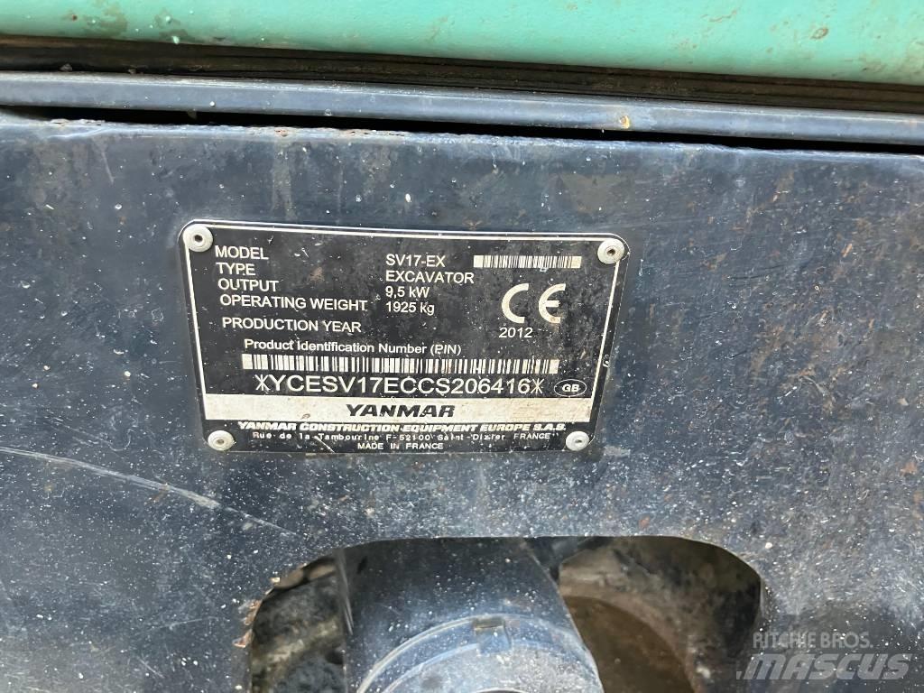 Yanmar SV 17 EX Mini bageri <7t
