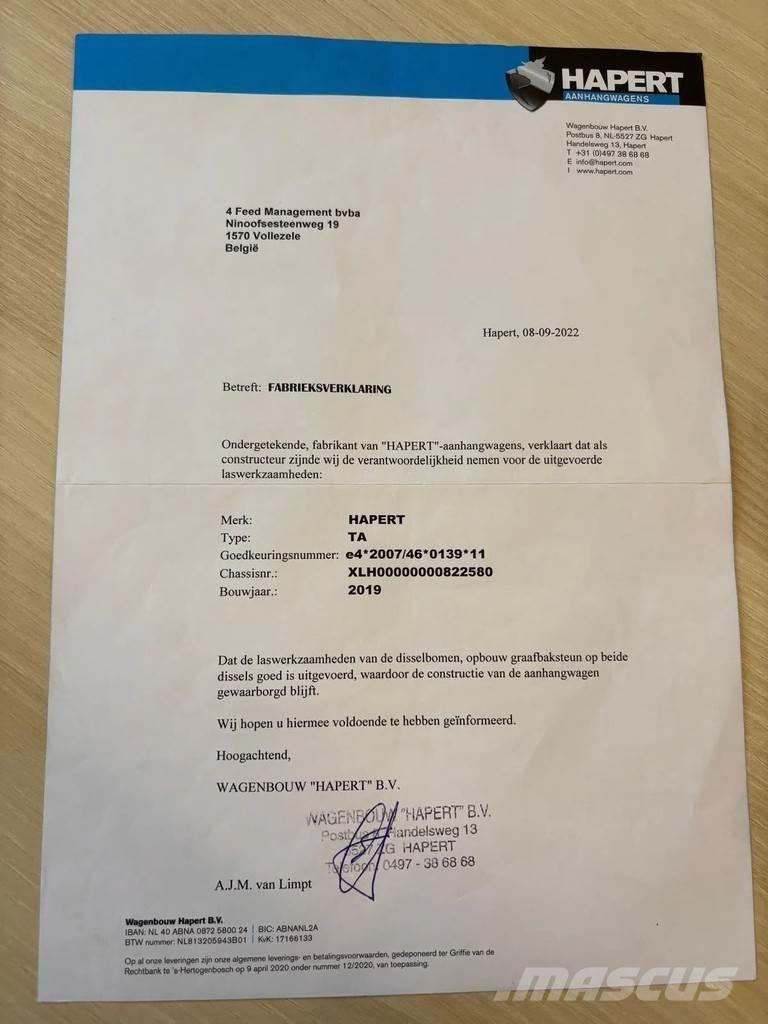 Hapert LF2 Prikolice za autotransportere