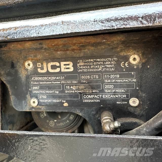 JCB 8026 Mini bageri <7t