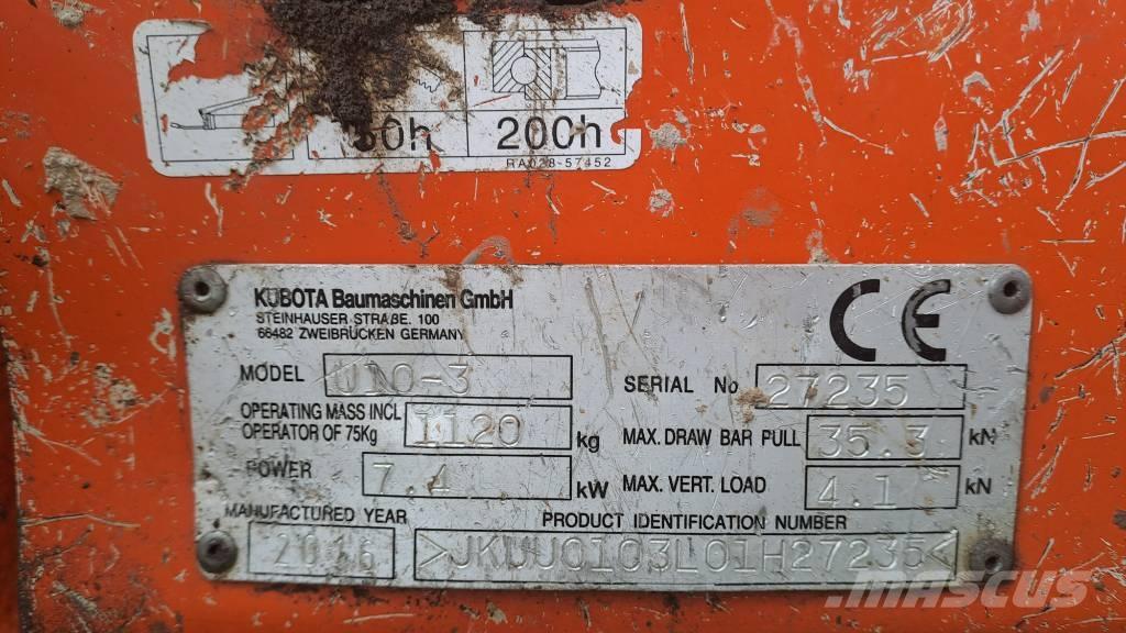 Kubota U 10-3 Mini bageri <7t
