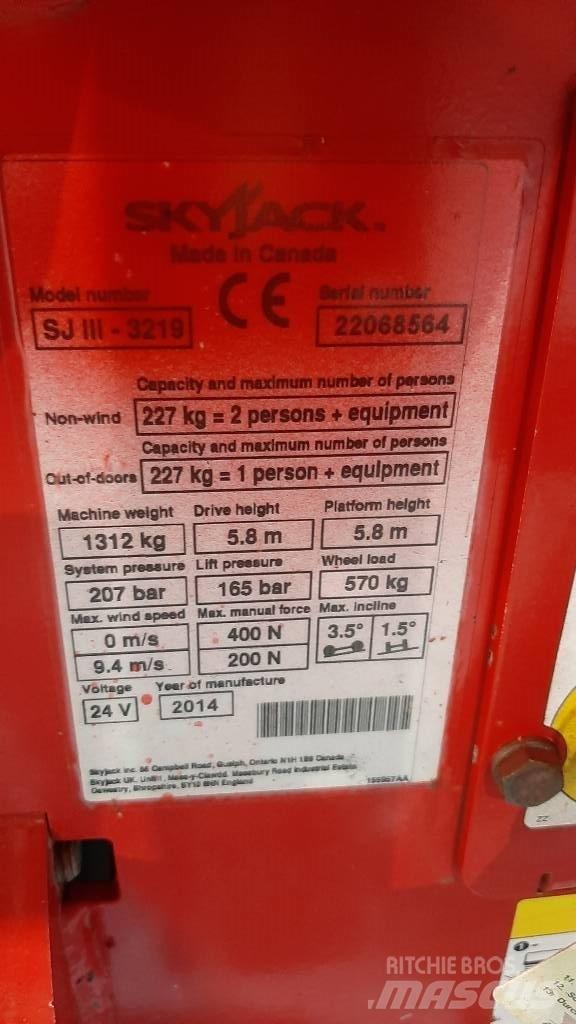 SkyJack SJIII 3219 Škaraste platforme