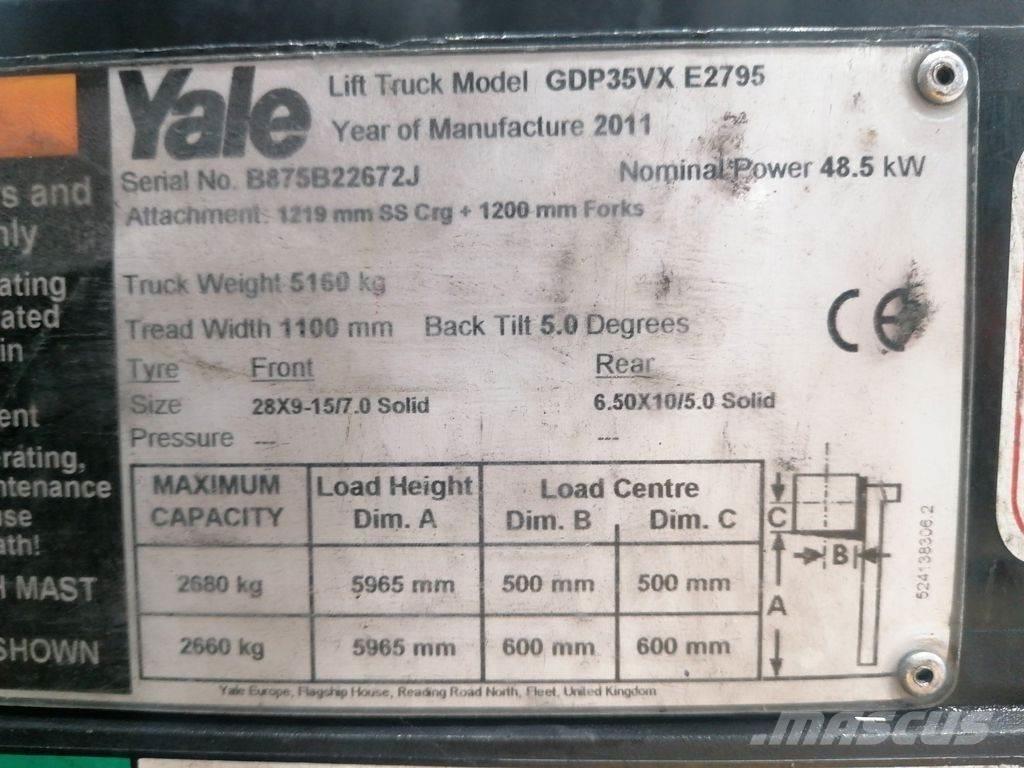 Yale GDP35VX Dizelski viličari