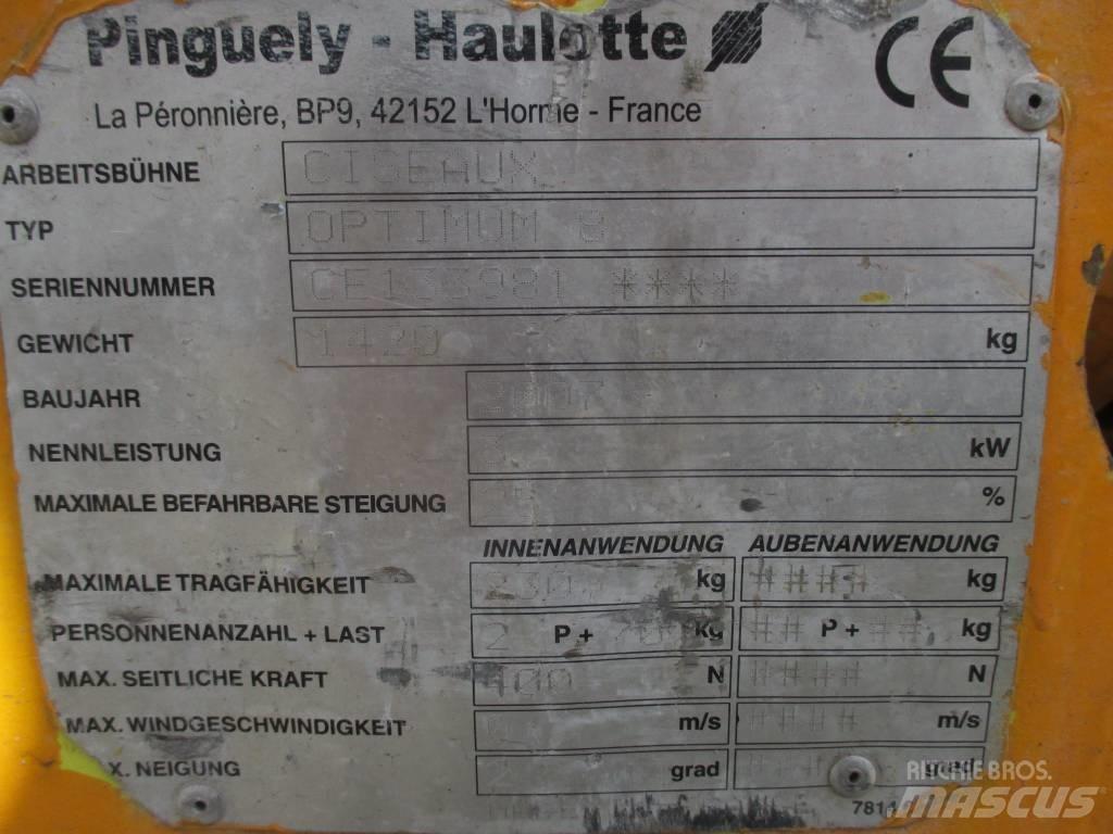 Haulotte Optimum  8 Škaraste platforme