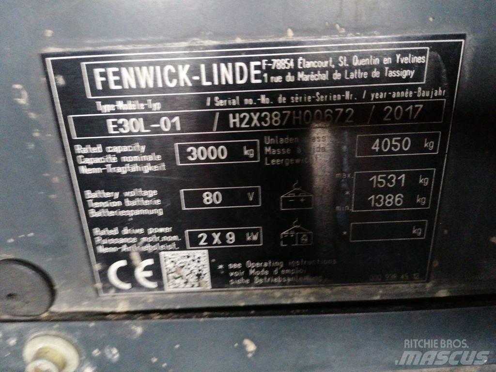 Linde E30L-01 Električni viličari