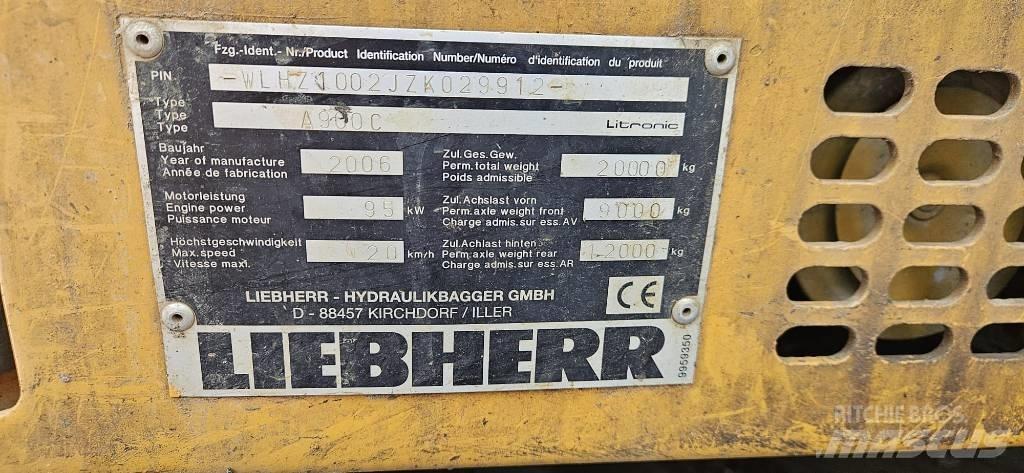 Liebherr A 900 C Bageri na kotačima