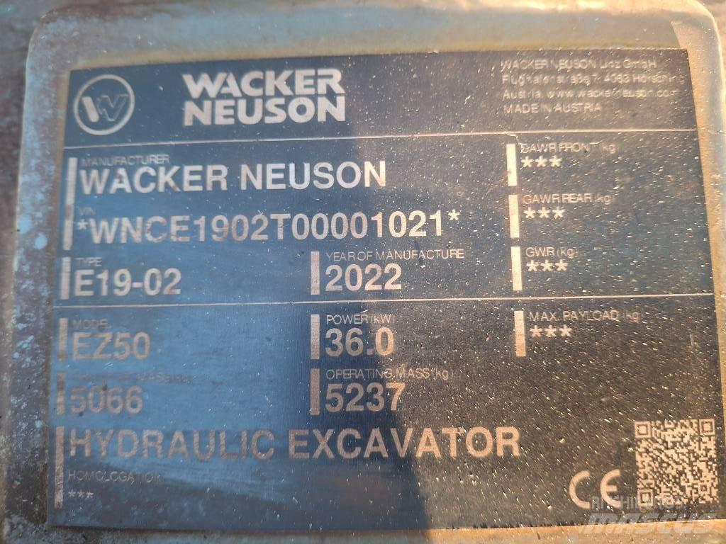 Wacker Neuson EZ50 Bageri gusjeničari