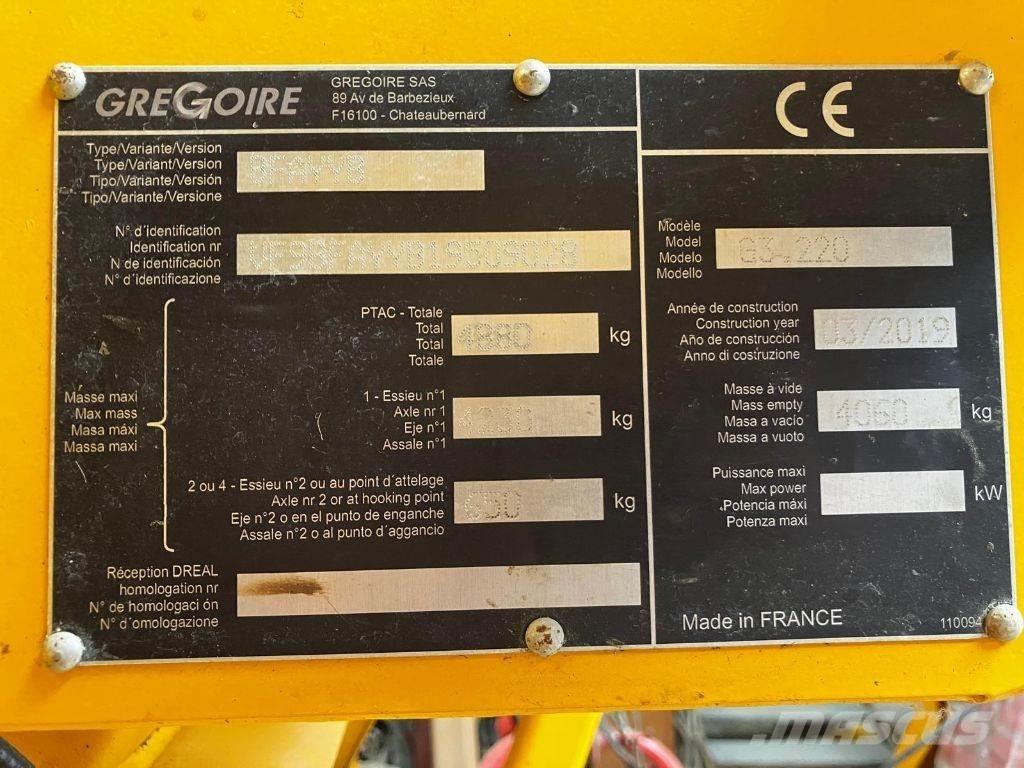 Gregoire G3.220 Strojevi za berbu grožđa