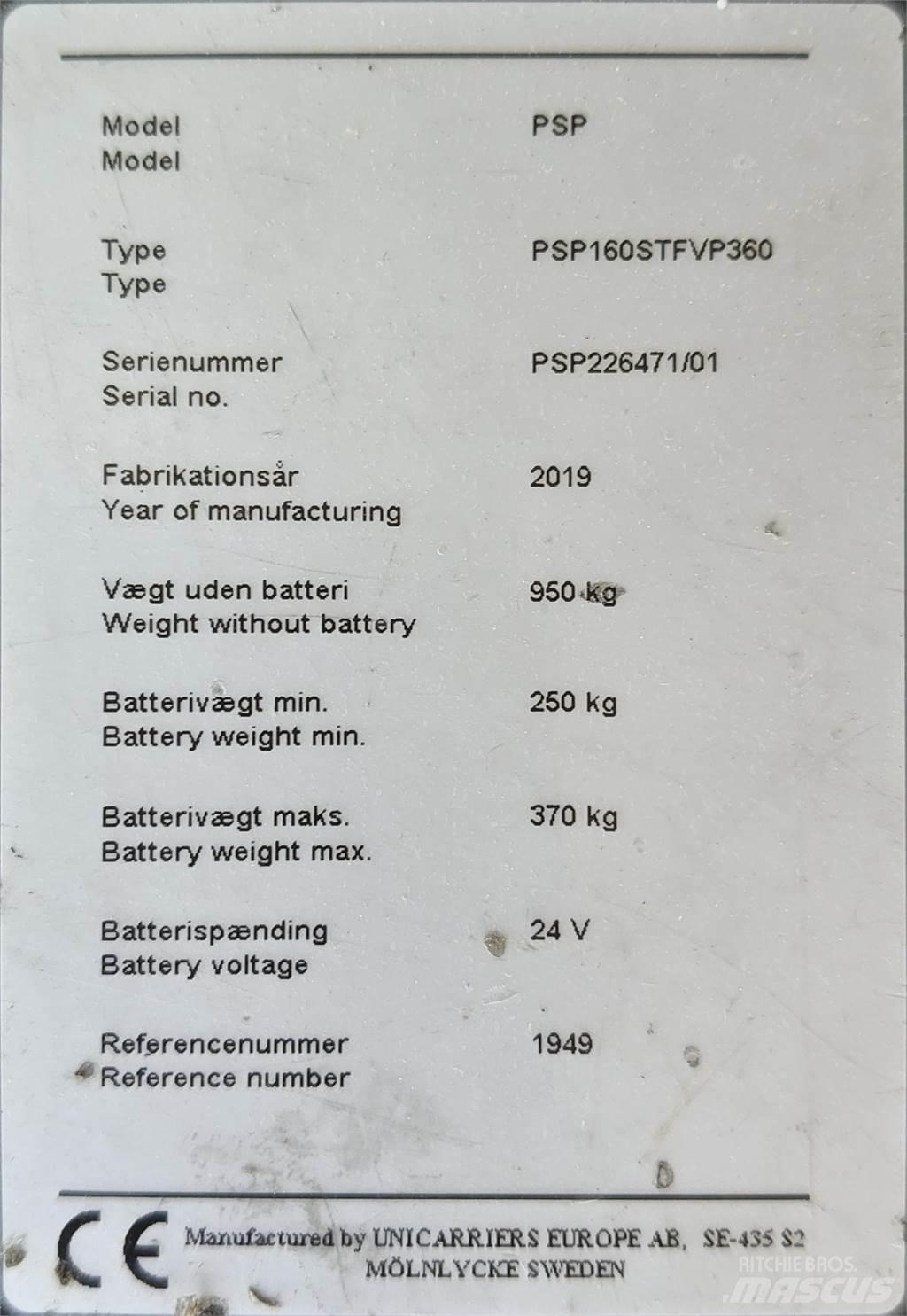 Atlet PSP160 Nisko podizni električni viličar sa platformu