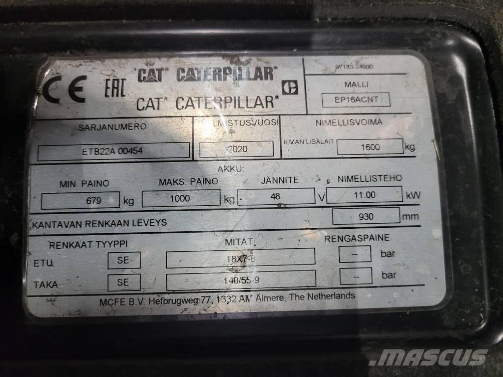 CAT EP16ACNT Električni viličari