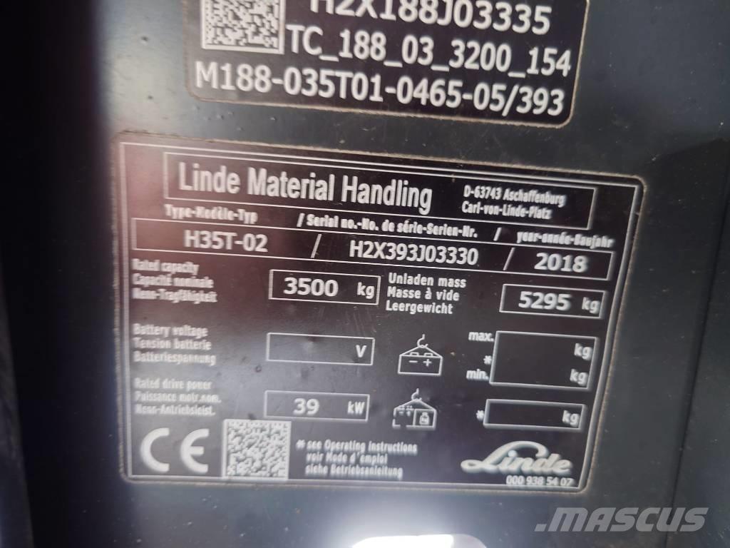 Linde H35T/393-02 Plinski viličari