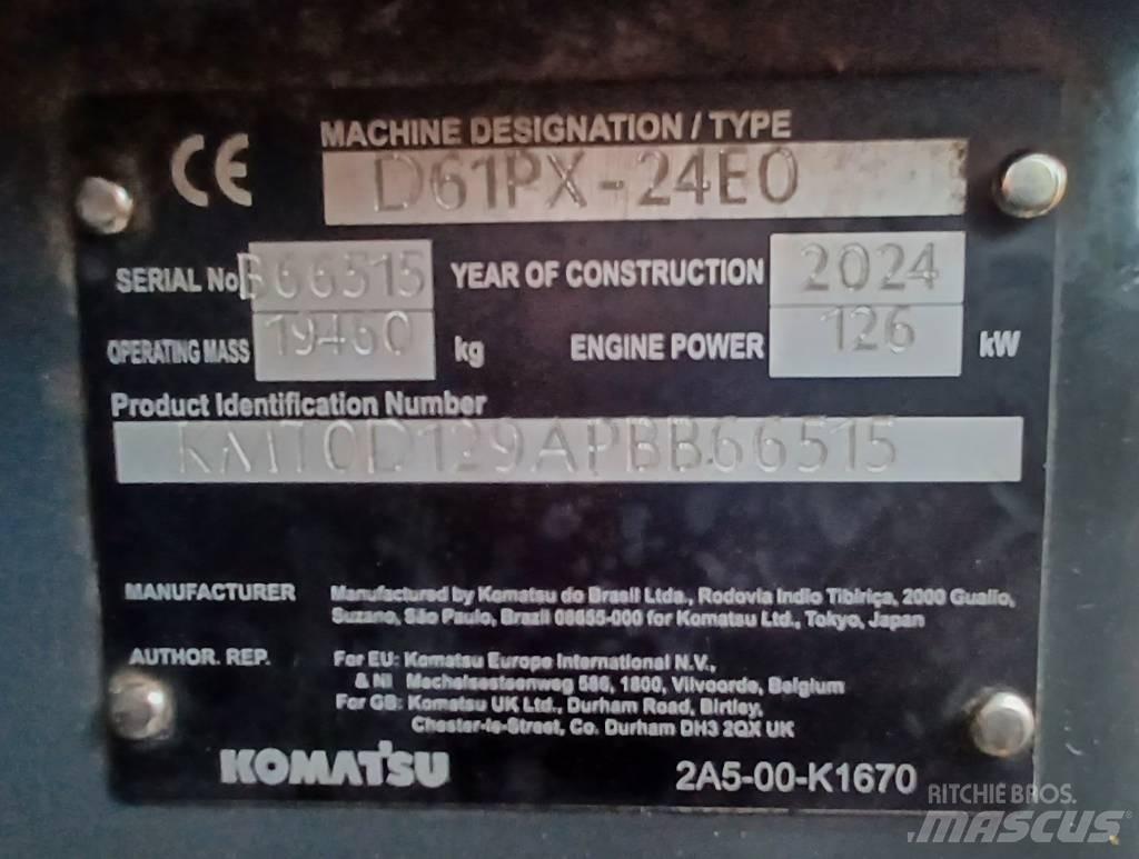 Komatsu D61PX-24 Buldožeri gusjeničari