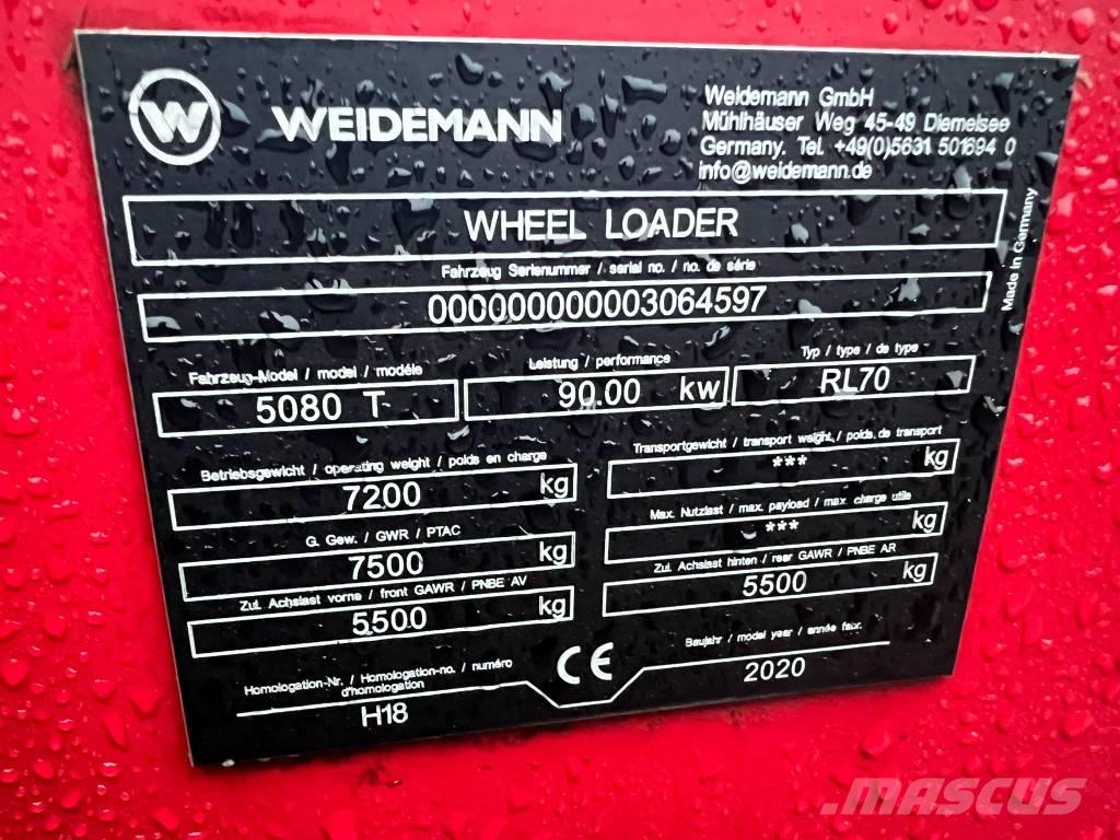 Weidemann 5080T Teleskopski utovarivači na kotačima