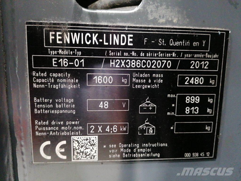 Linde E16-01 Električni viličari