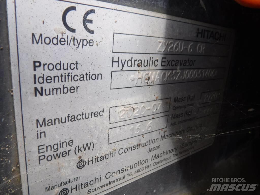Hitachi ZX 26 U-6 Mini bageri <7t