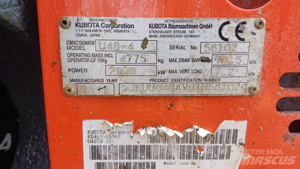 Kubota U 48-4 Mini bageri <7t