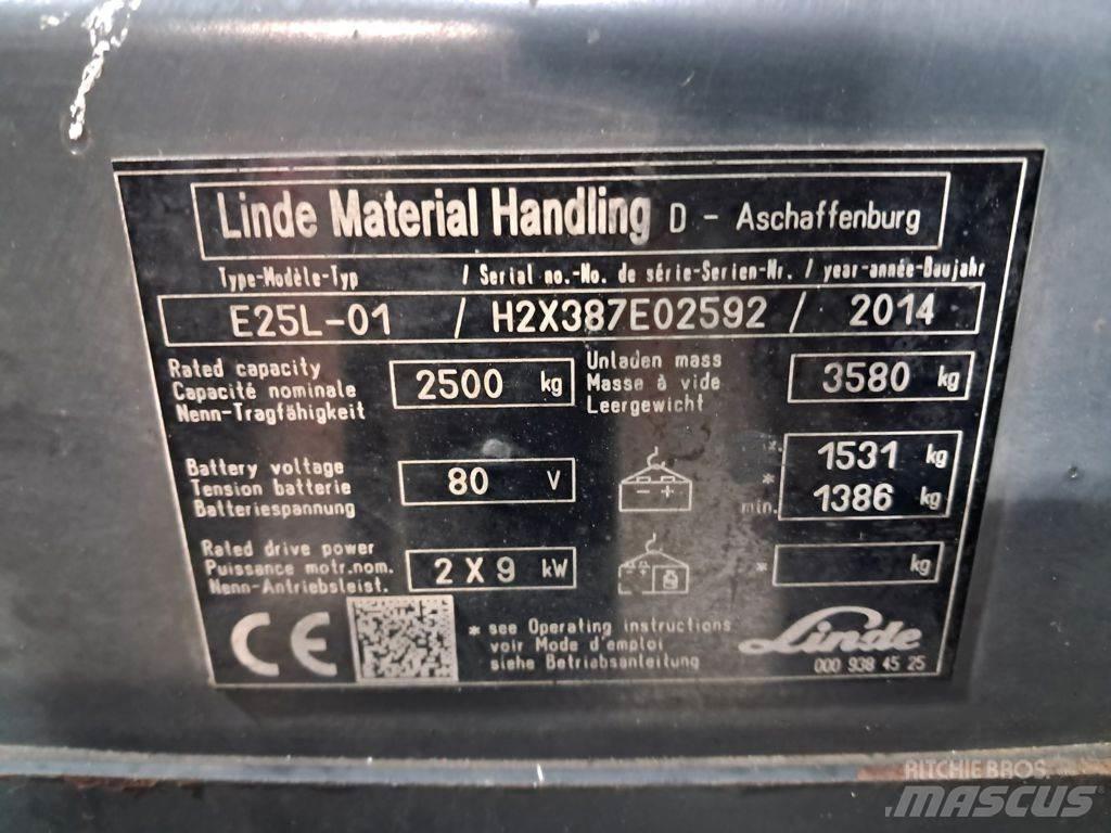 Linde E25L-01 Električni viličari