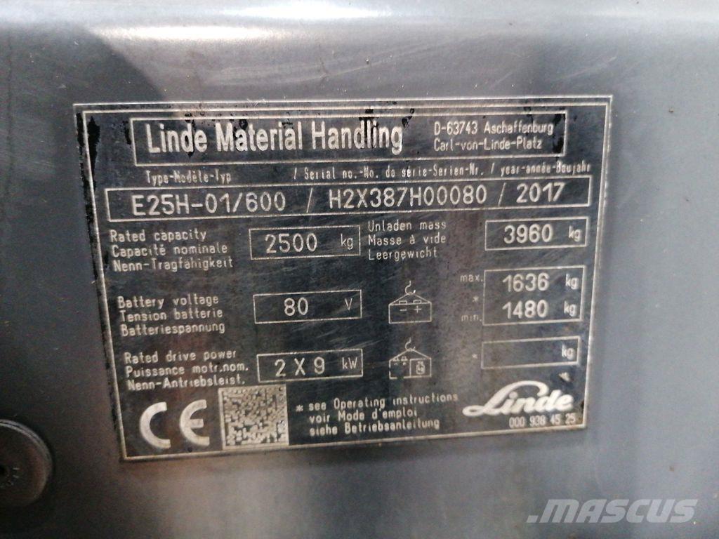 Linde E25H-01/600 Električni viličari
