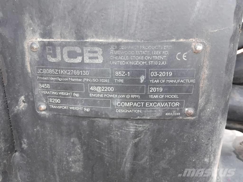 JCB 85 Z Mini bageri <7t