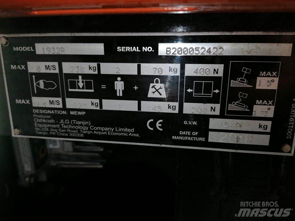 JLG 1932R Škaraste platforme