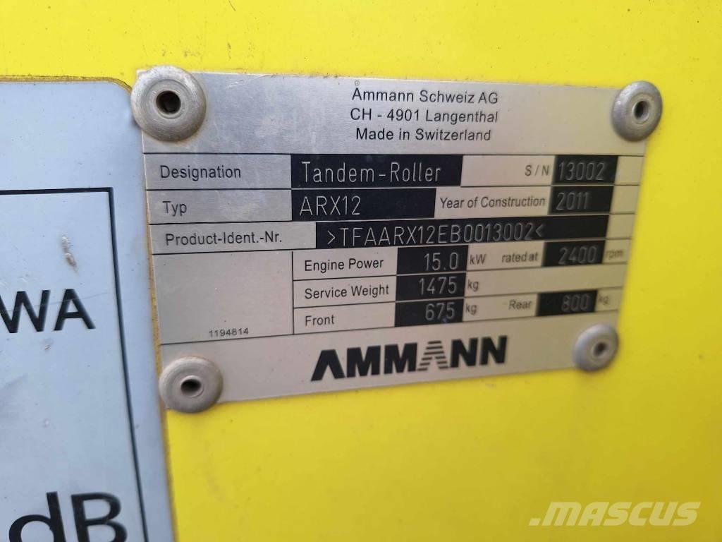 Ammann ARX 12 Valjci sa dvojnim bubnjem