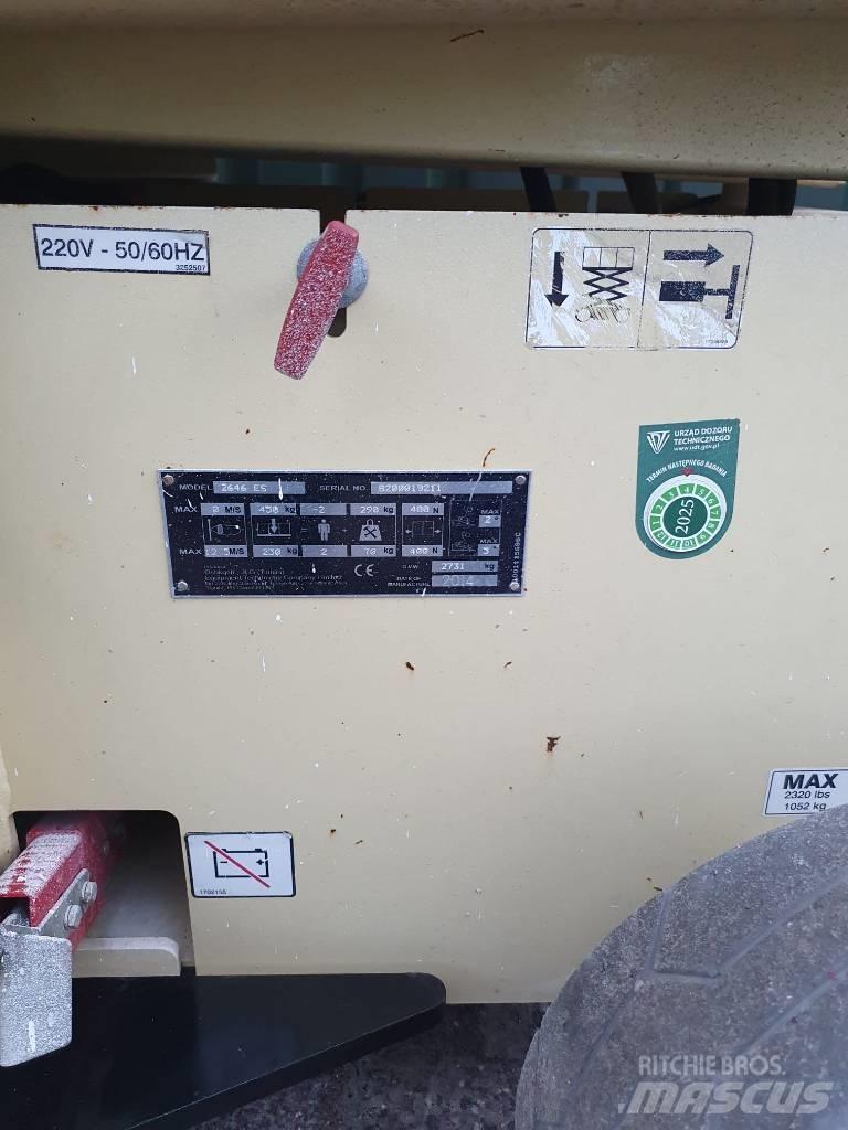 JLG 2646 ES Škaraste platforme