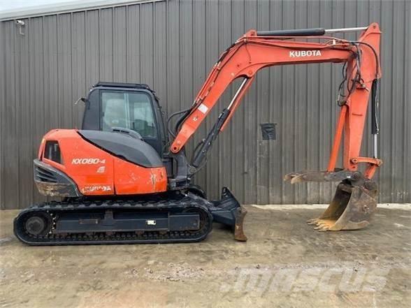 Kubota KX080-4 Bageri gusjeničari