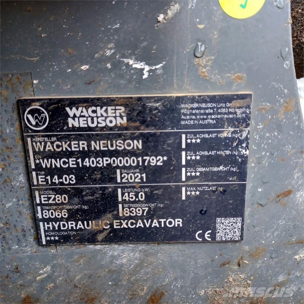 Wacker Neuson EZ80 Bageri gusjeničari